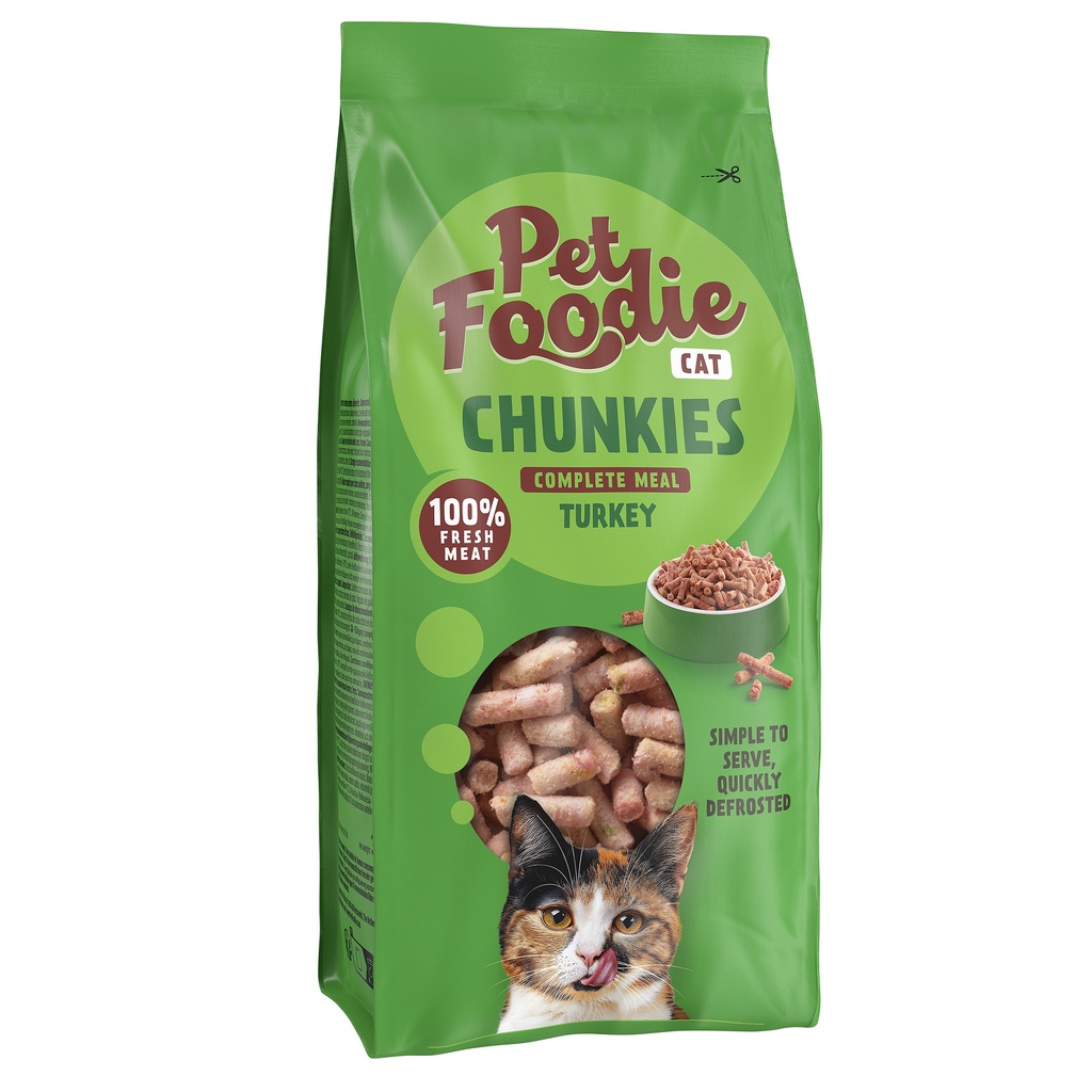 PetFoodie Chunkies Kat Kalkoen