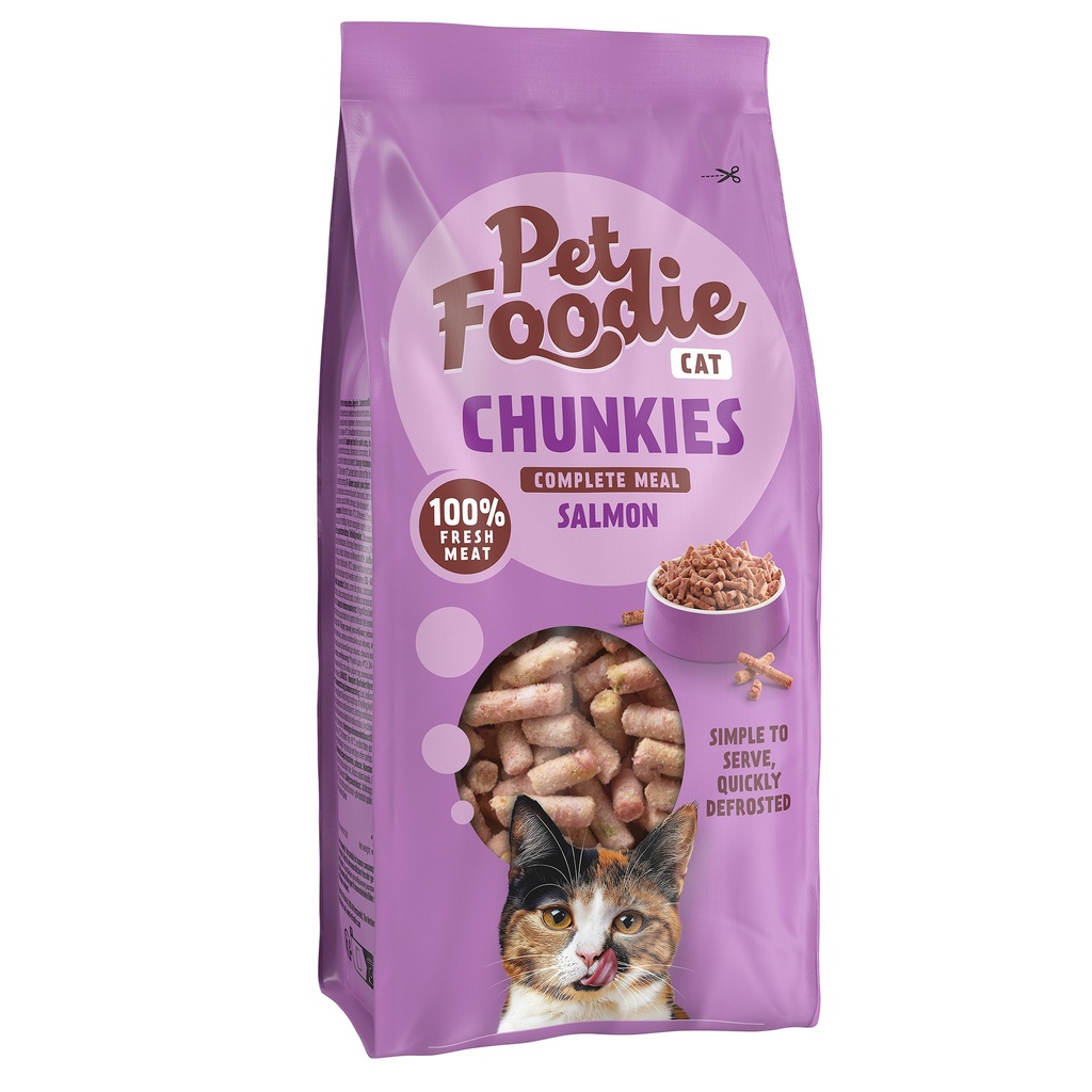 PetFoodie Chunkies Kat Zalm