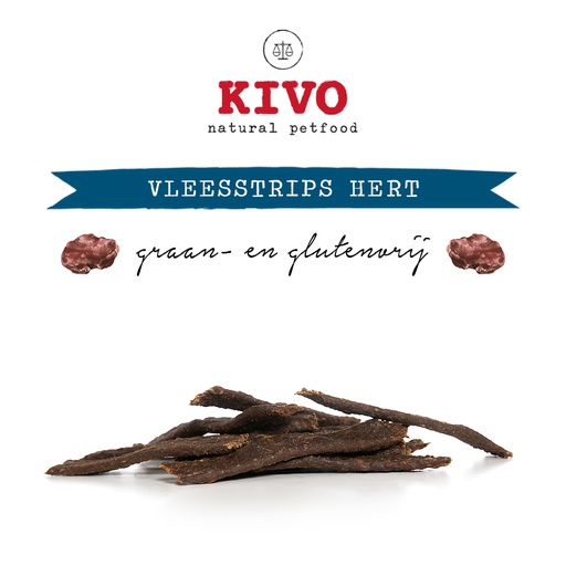 Vleesstrips Hert 200 gr