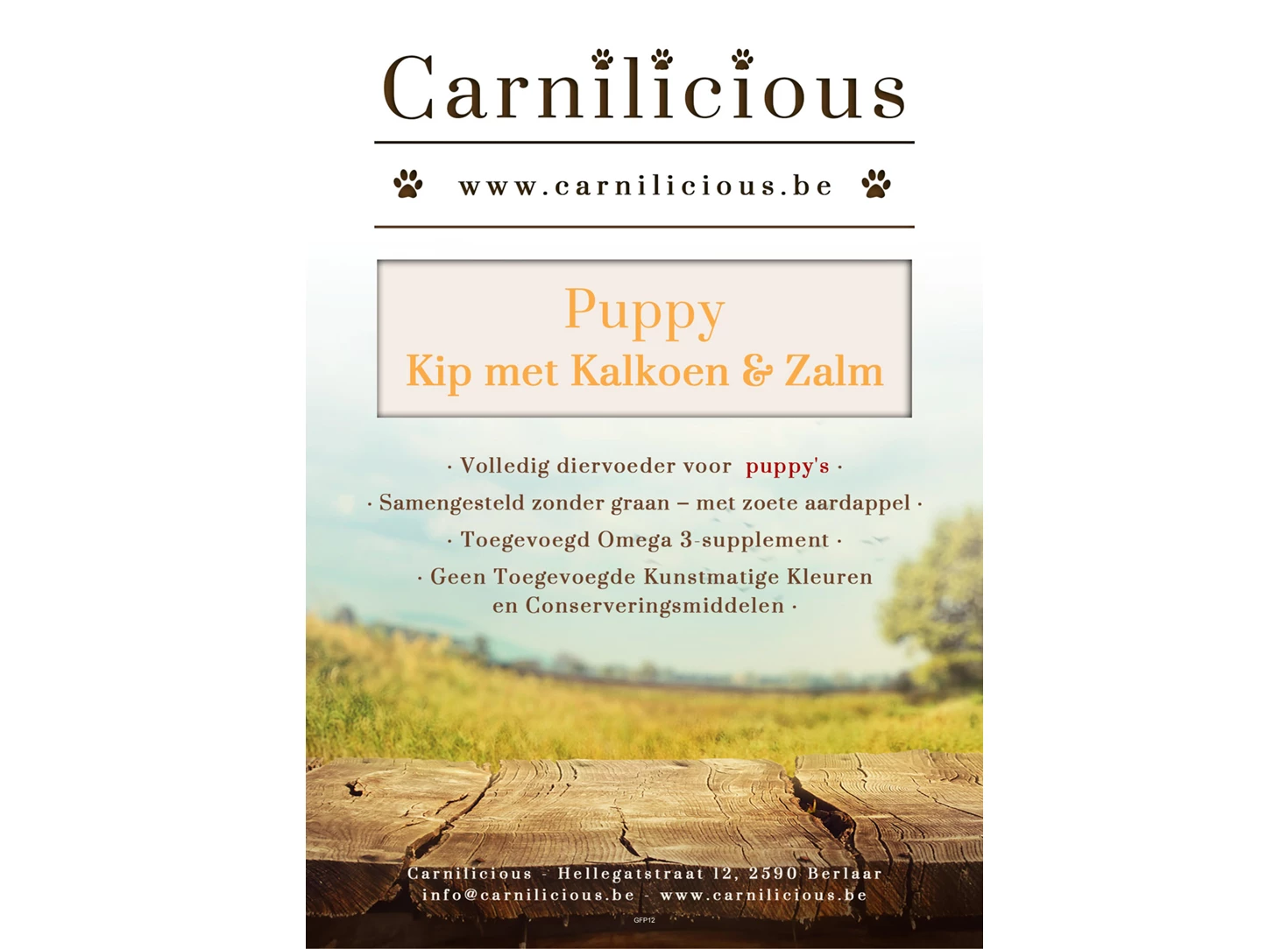 Carnilicious Puppy, Kip met Kalkoen en Zalm