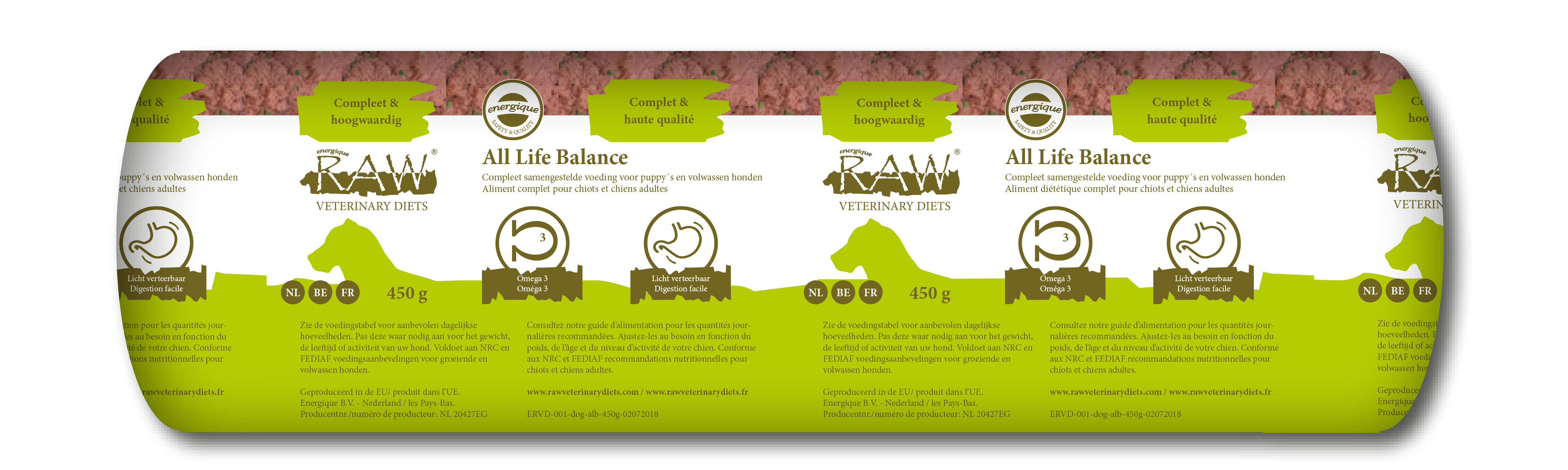 Energique RAW Veterinary Diets- All life balance