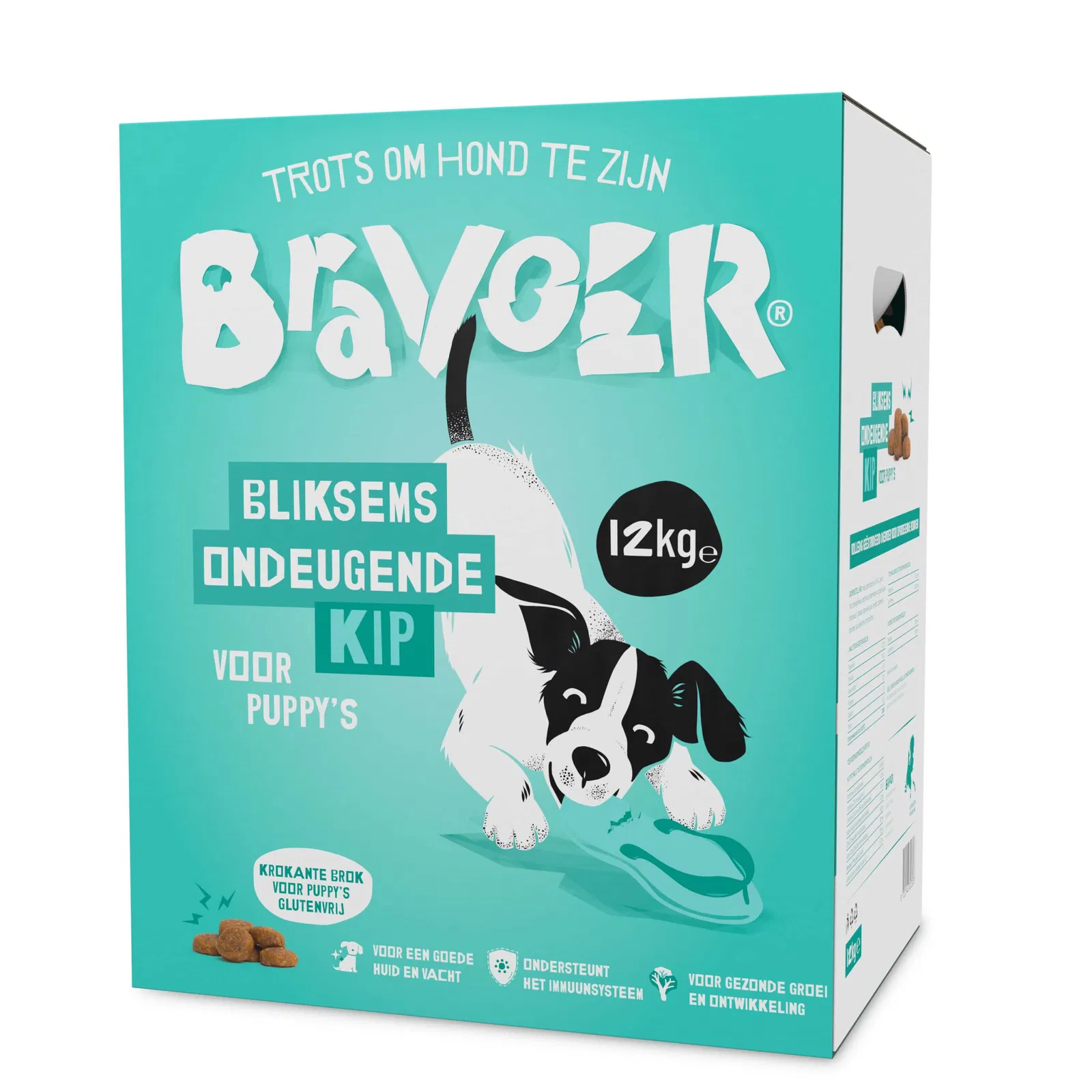 Bliksems Ondeugende Kip voor Puppy’s (Krokant)