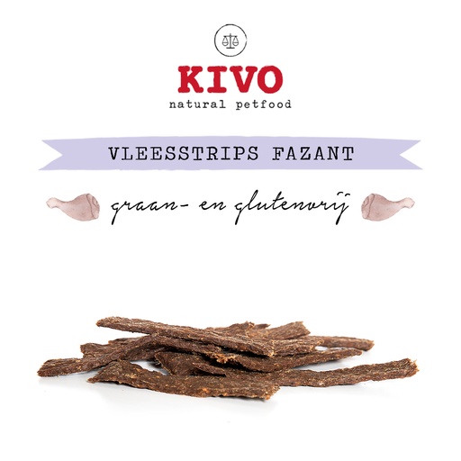 Vleesstrips Fazant 200 gr