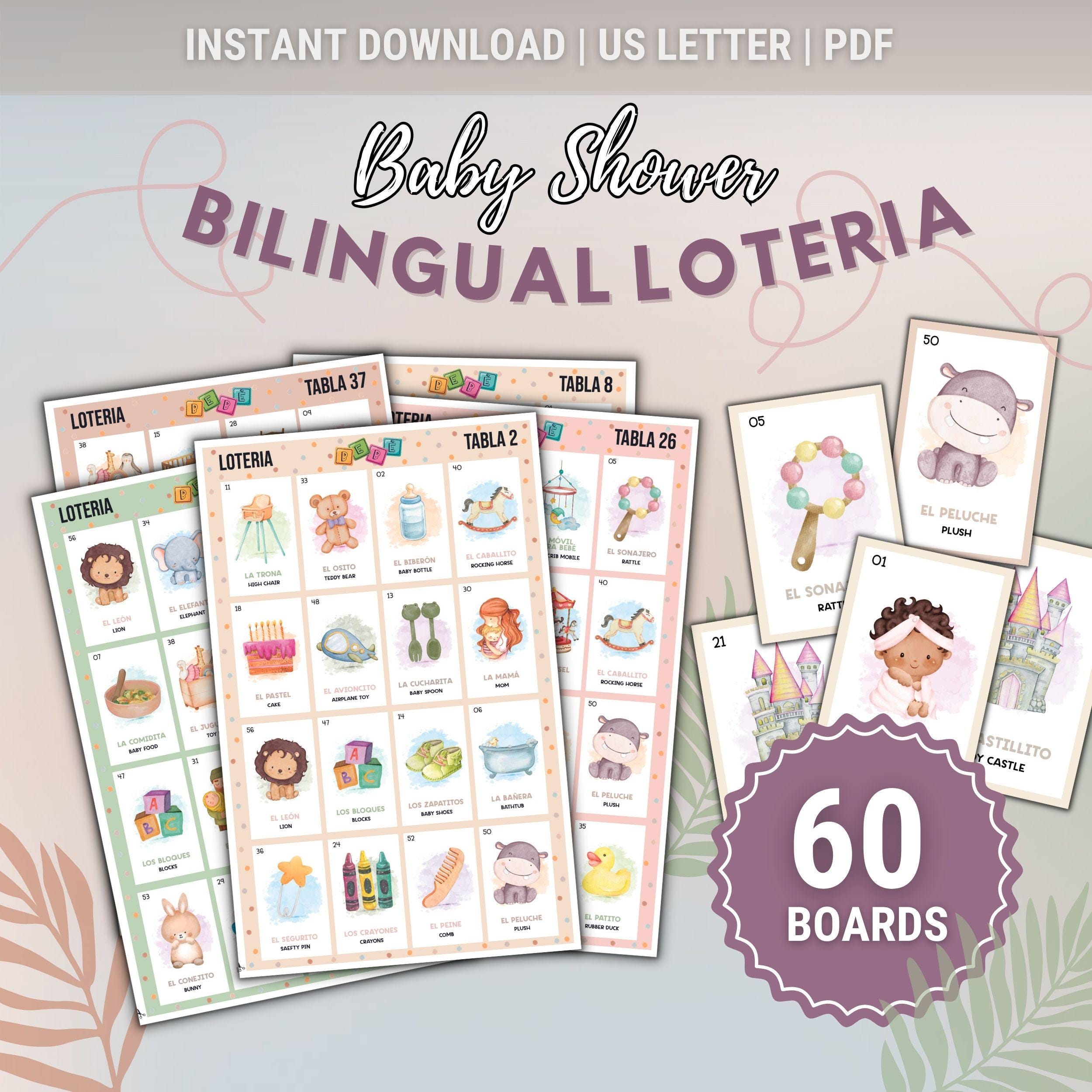 Baby Shower Bilingual Lotería