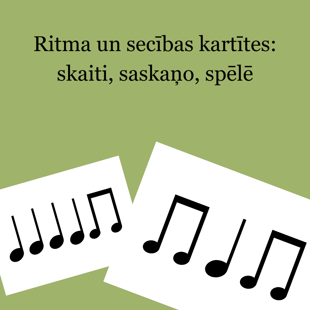 Ritma un secības kartītes: skaiti, saskaņo, spēlē