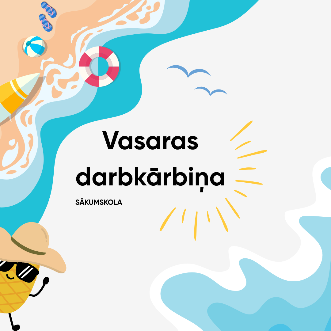 Vasaras darbkārbiņa – radošas darba lapas sākumskolēniem