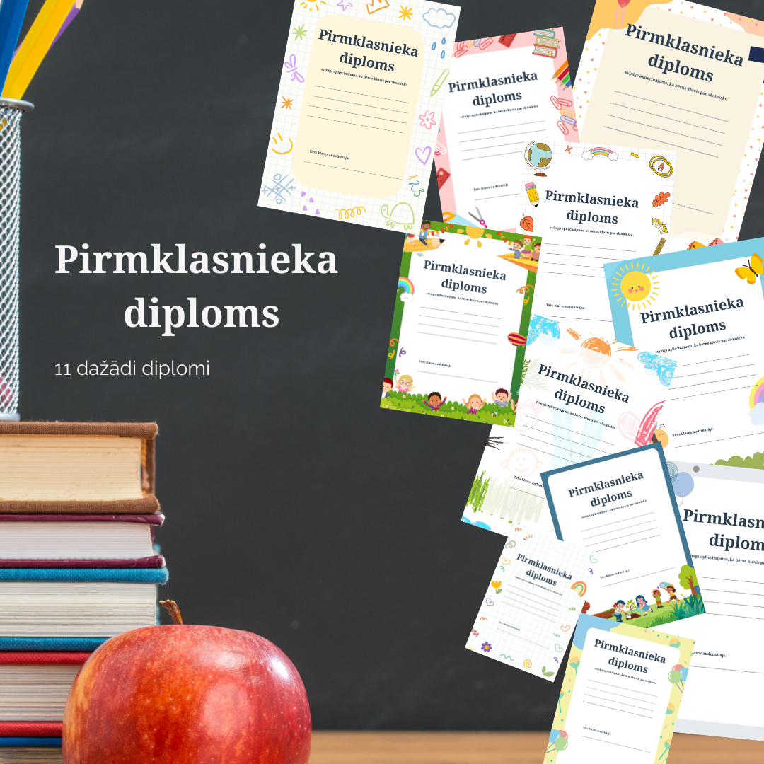 ✨ Pirmklasnieka diploms – svinīgs apliecinājums mazajam pimklasniekam