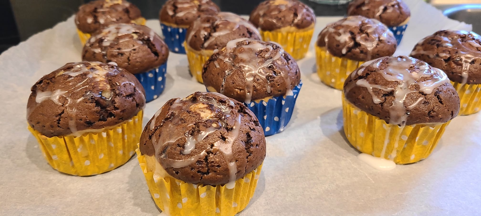 Banana Chocolate Muffins / "Bananen-Schoko Muffins"