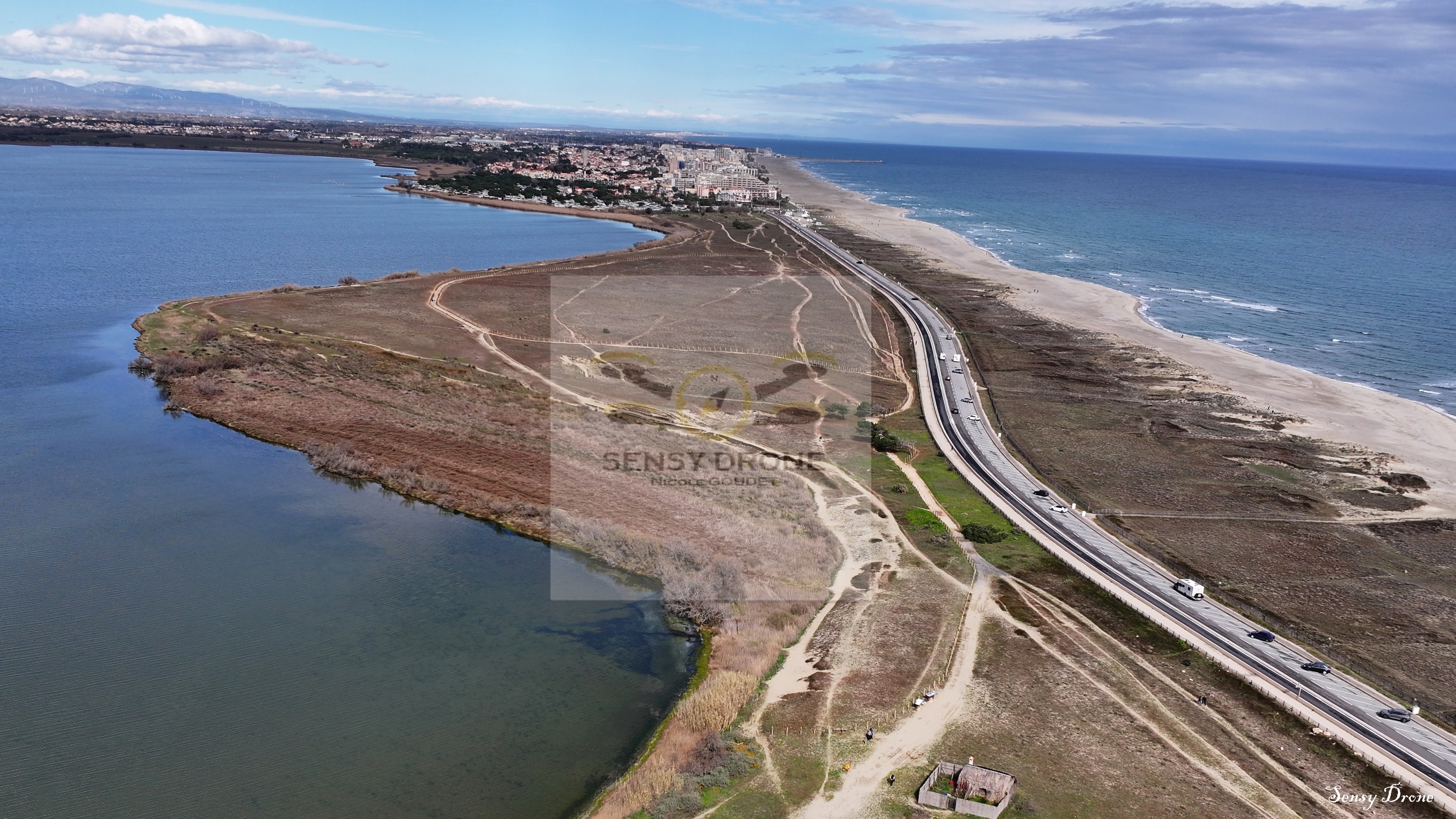 Village de pêcheurs – Canet-en-Roussillon vu du ciel
