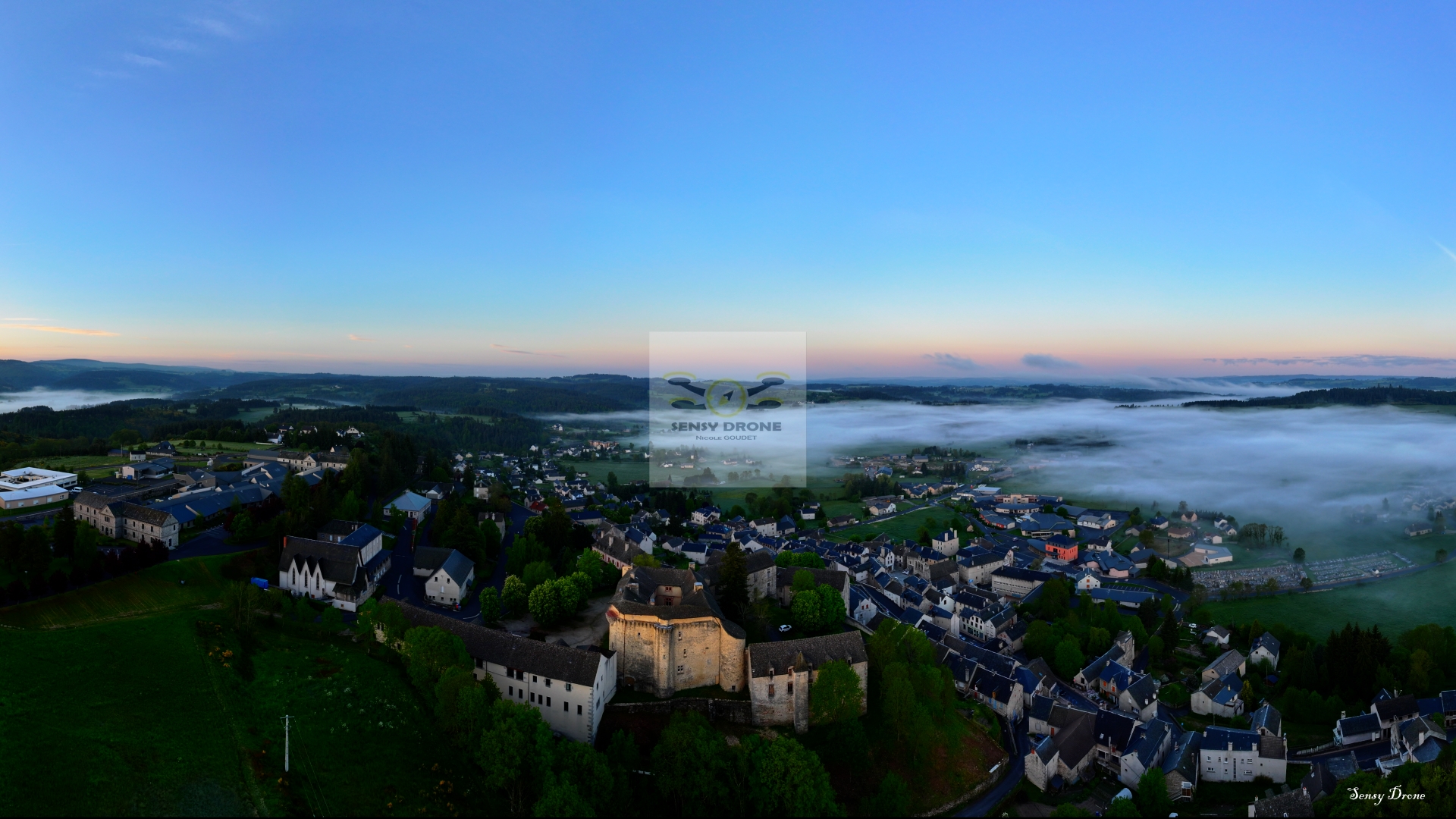 Saint-Alban-sur-Limagnole – Cœur de Margeride vu du ciel