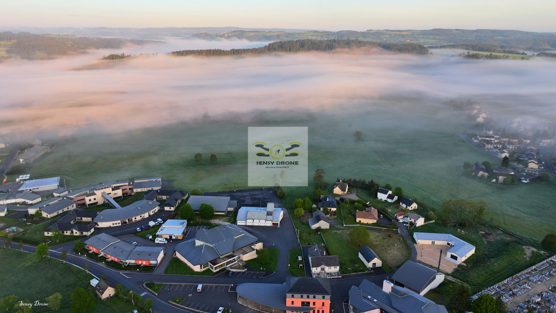 Saint-Alban-sur-Limagnole – Cœur de Margeride vu du ciel