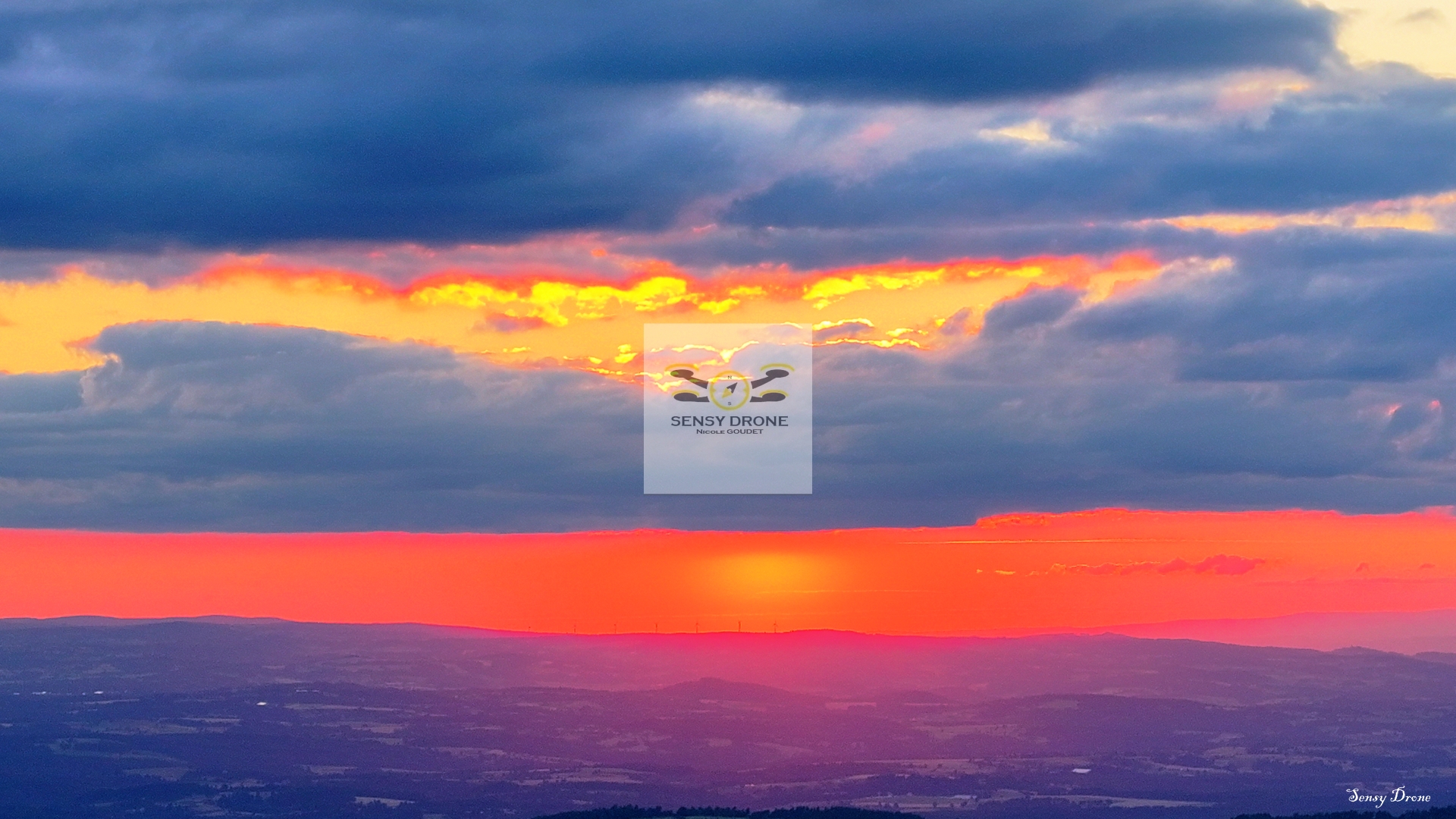 Coucher de soleil sur Fortunio – Margeride en feu
