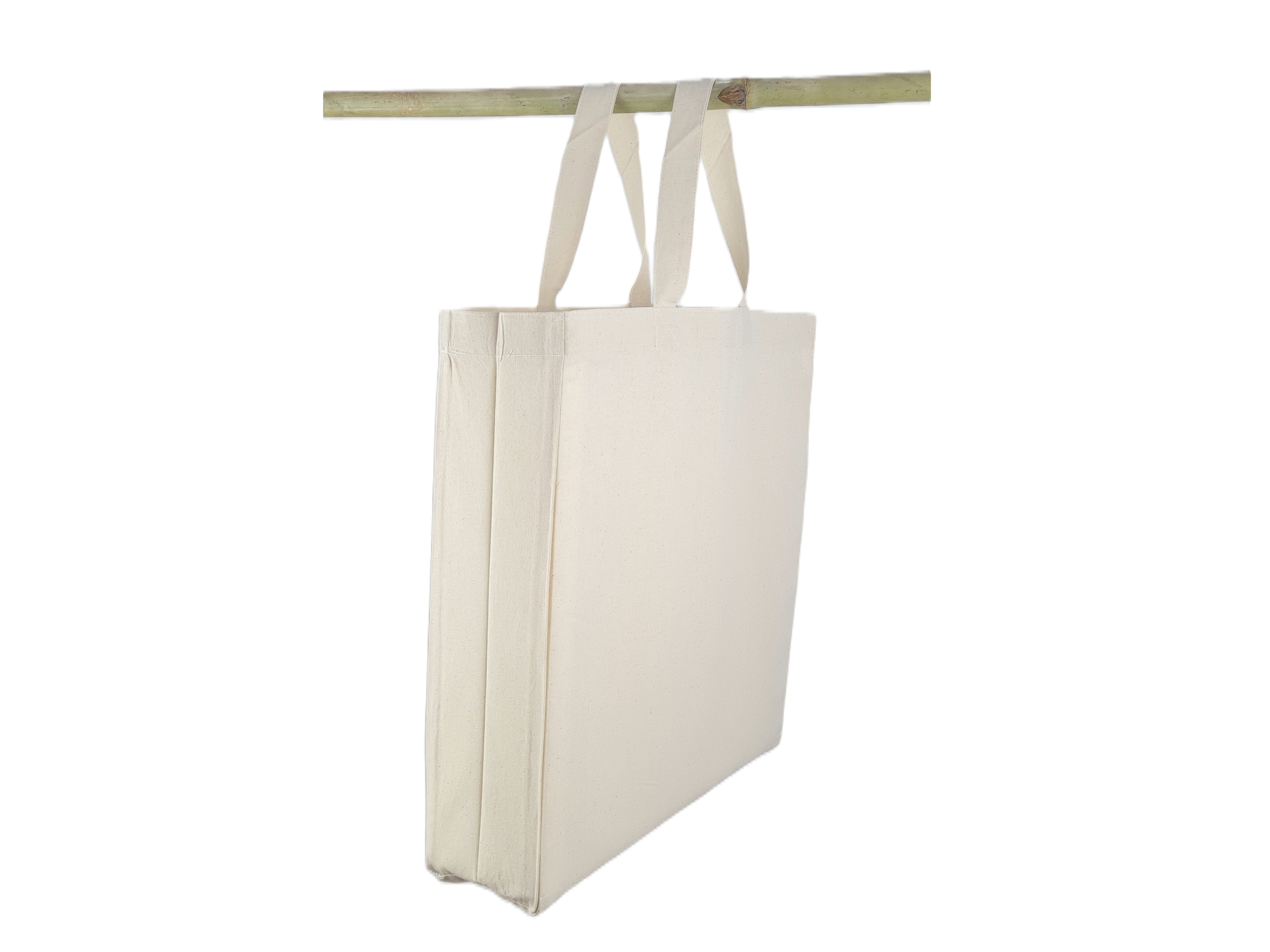 5oz Natural Cotton Bag 38x35x10 Short Handles