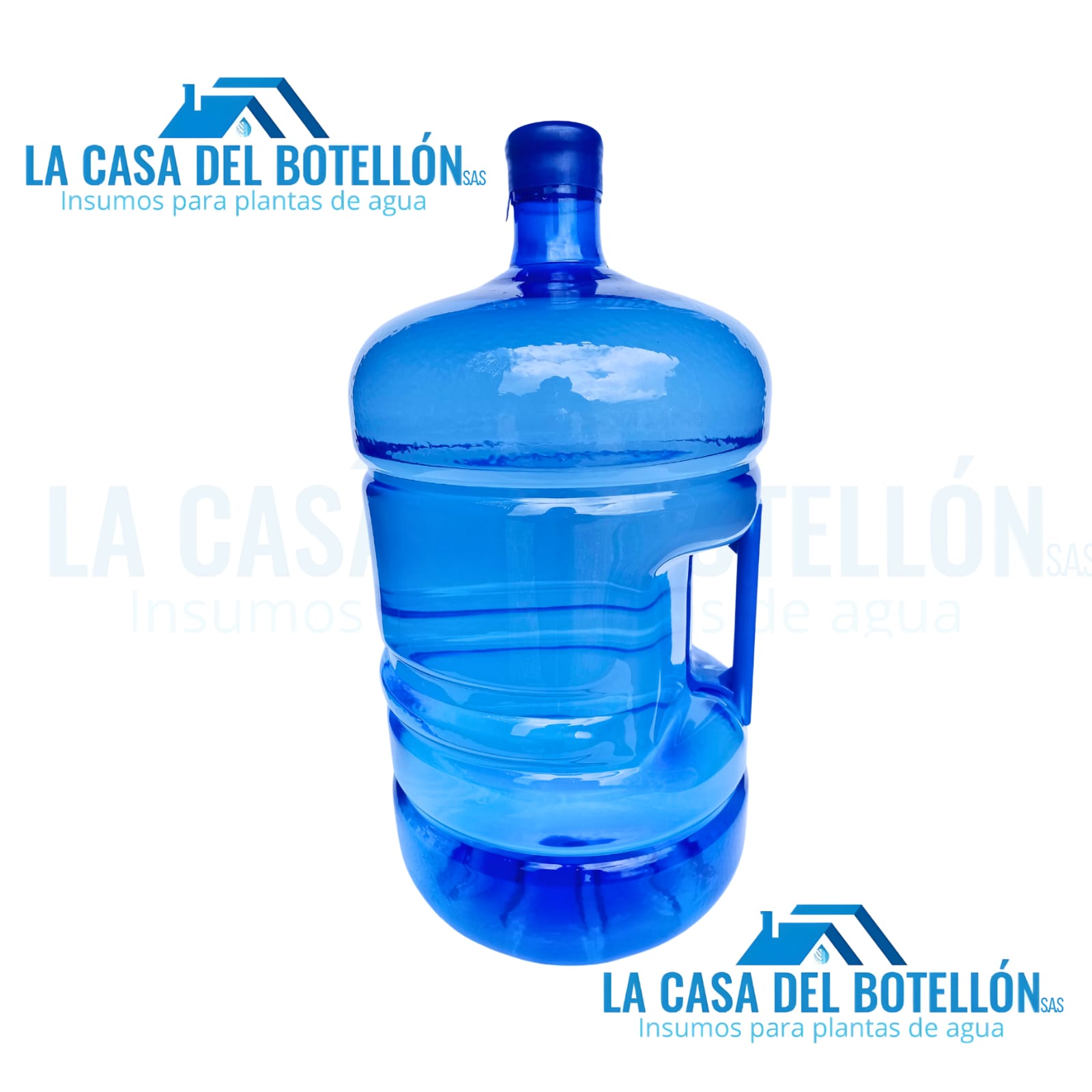Botellon de agua pet con manija