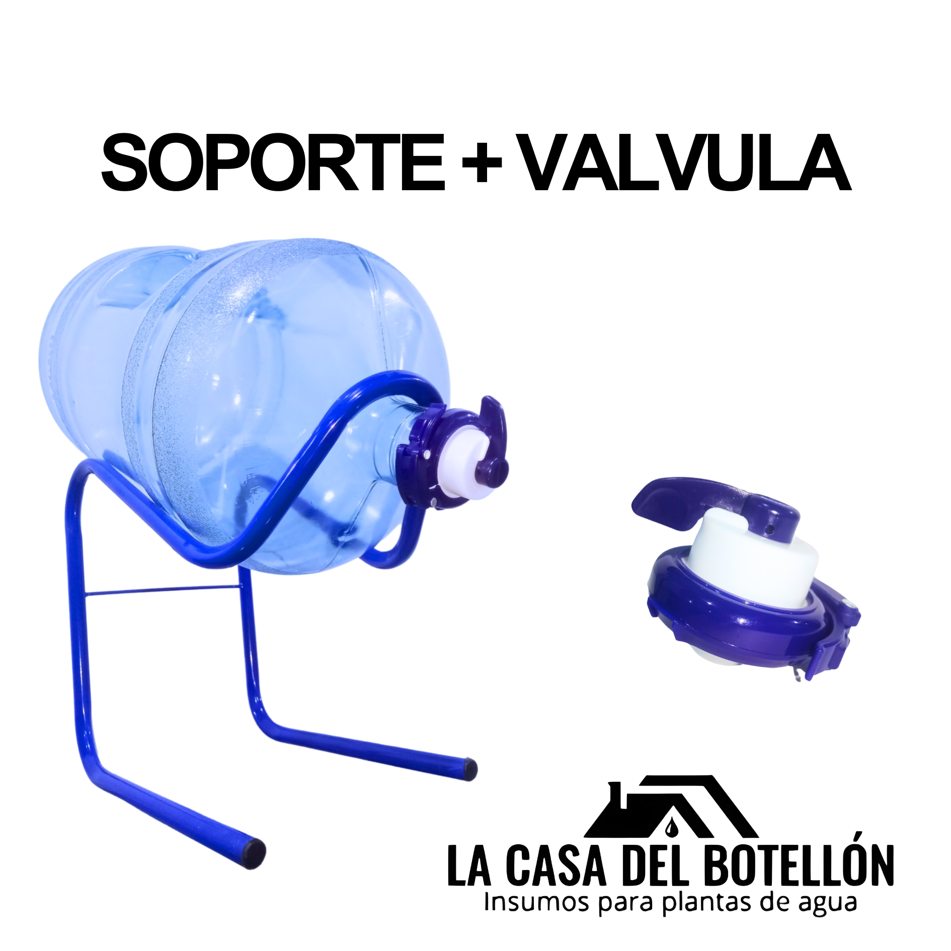 Soporte más válvula