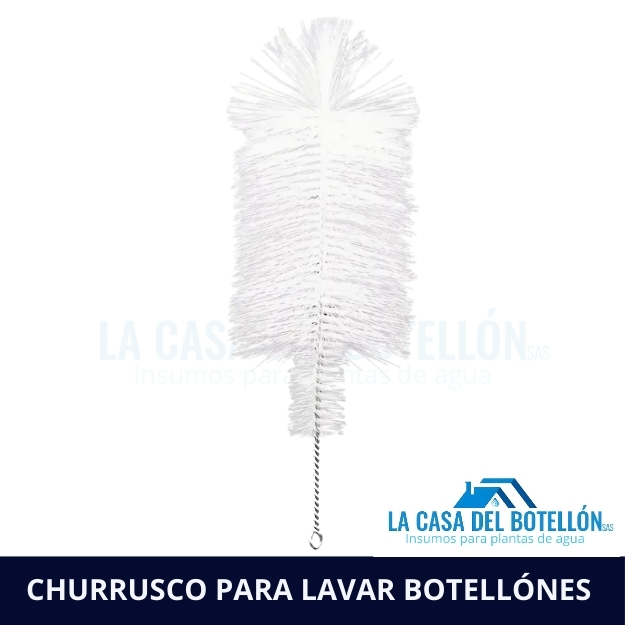 Churrusco para lavar botellones