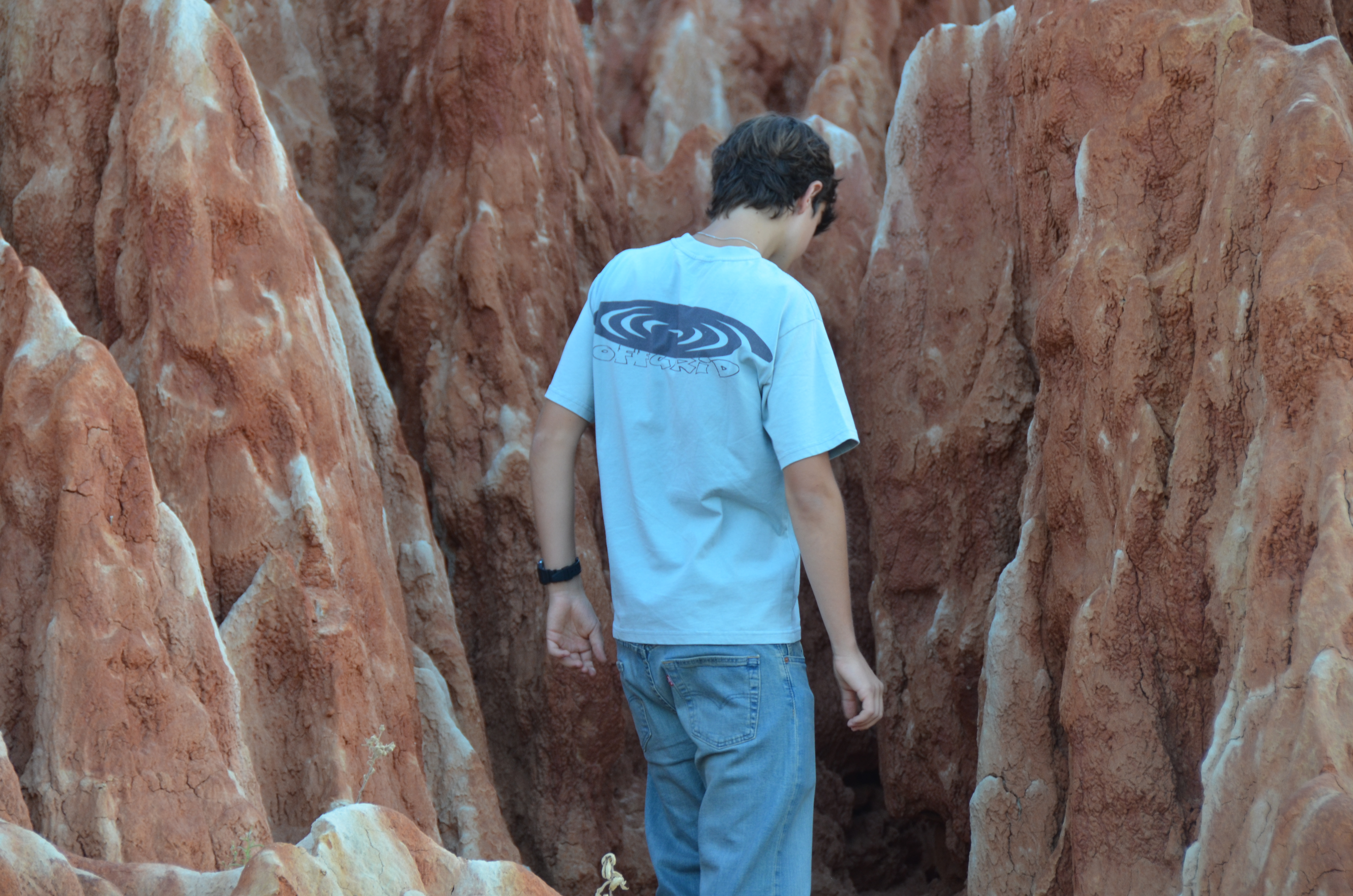 "Faded Tee" Blue