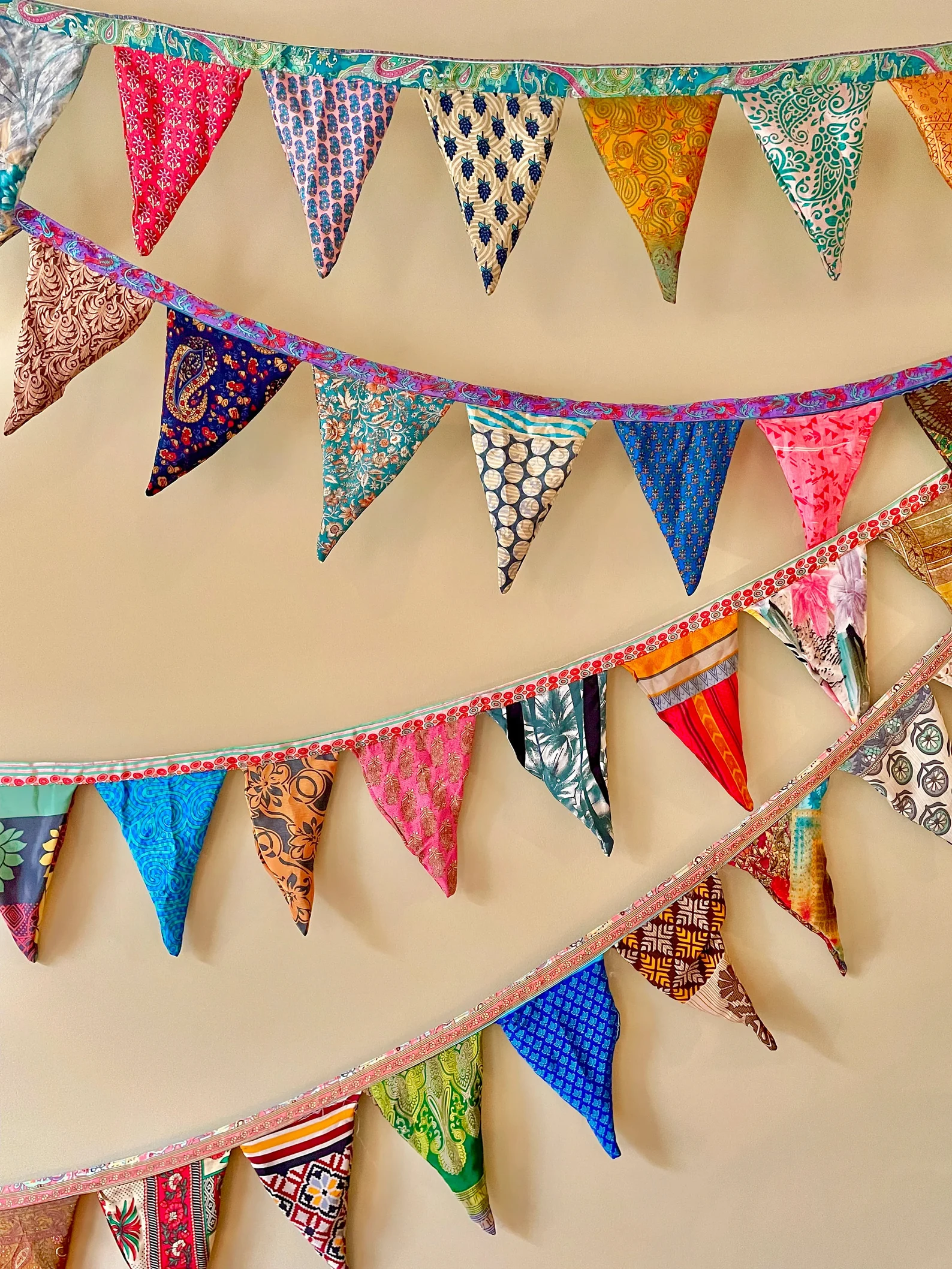 Colorful Fabric Bunting