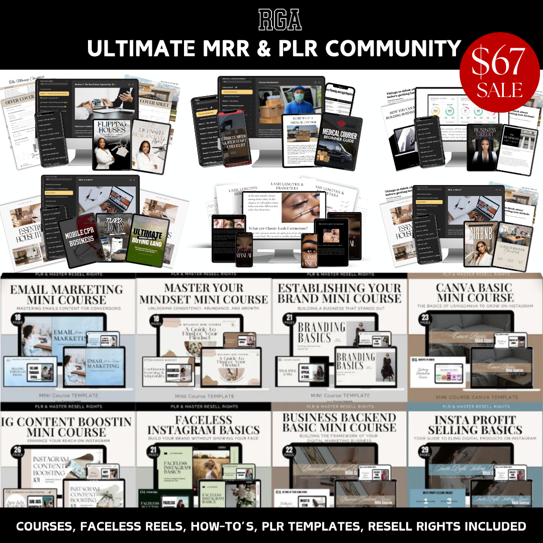 Rich Generation Academy | MRR & PLR Community + Business Planner