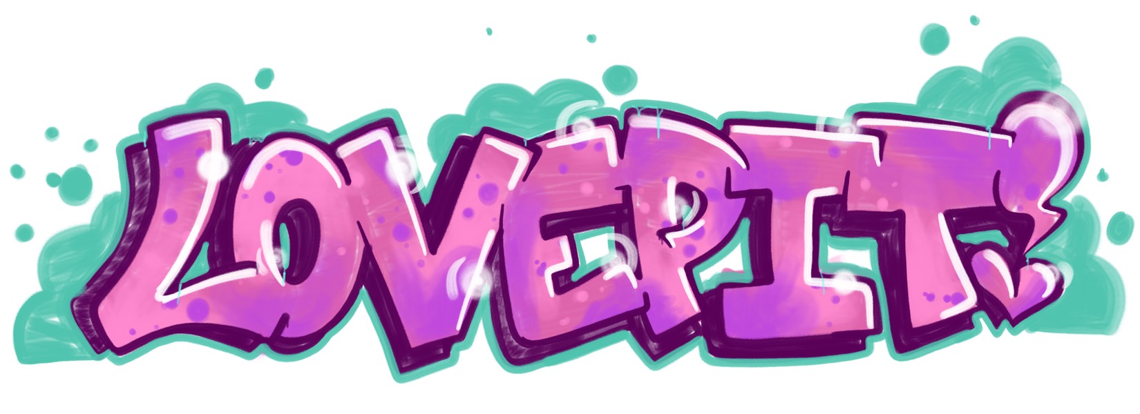 Love Pit Graffiti Sticker 