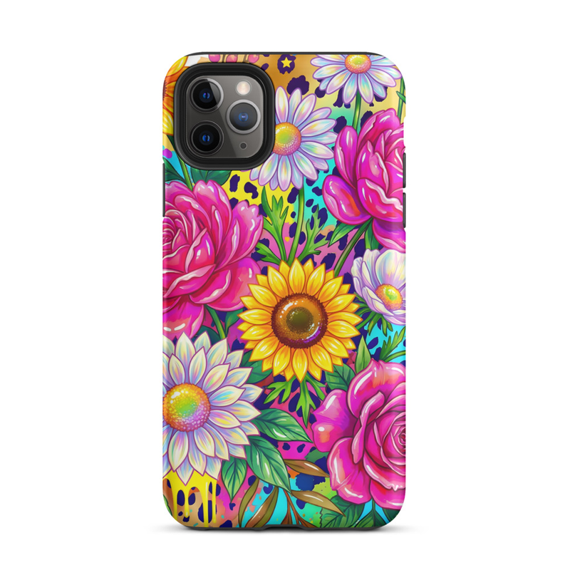 Tough Watercolor Floral Design Case for iPhone®