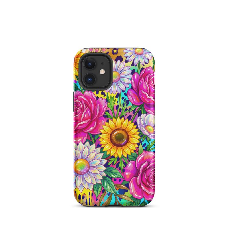 Tough Watercolor Floral Design Case for iPhone®