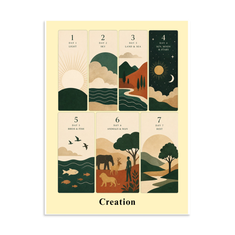 Creation days 1-7 poster