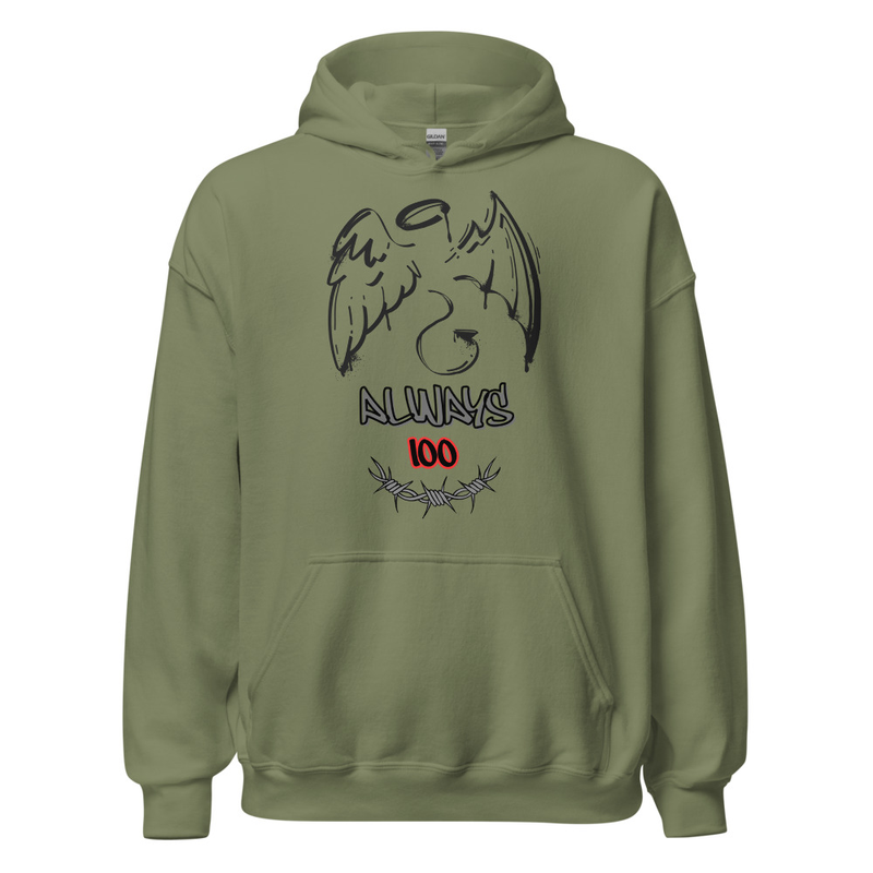 Unisex Always 100 Hoodie 6 Colors