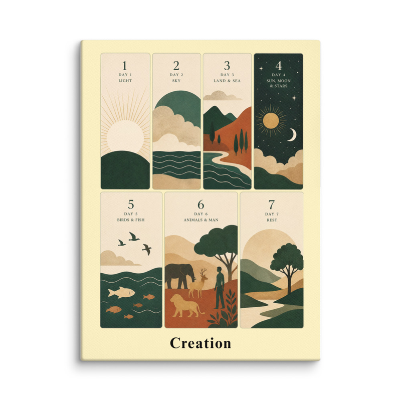 Creation 1-7 Canvas print
