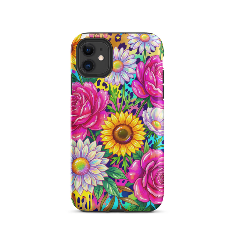 Tough Watercolor Floral Design Case for iPhone®