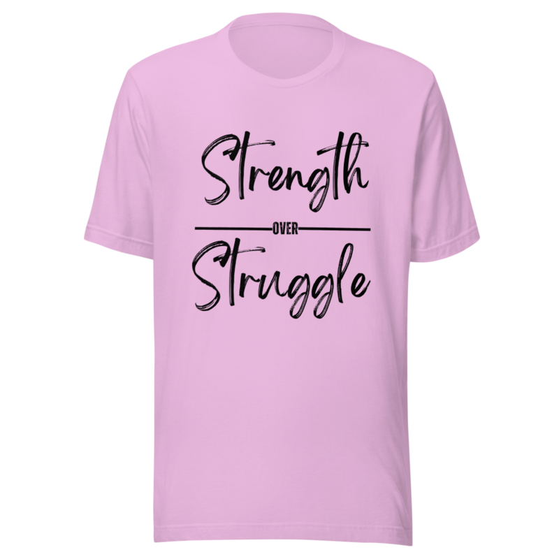 Unisex Strength Over Struggle T-shirt 7 Colors