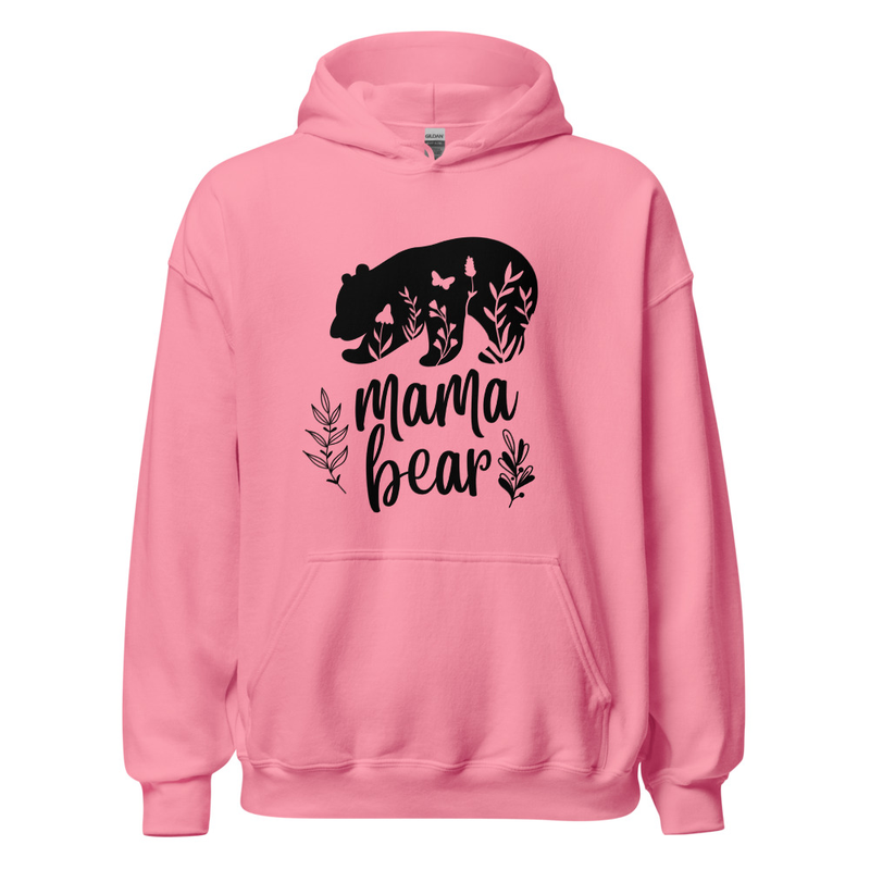 Unisex Mama Bear Hoodie comes in 4 colors