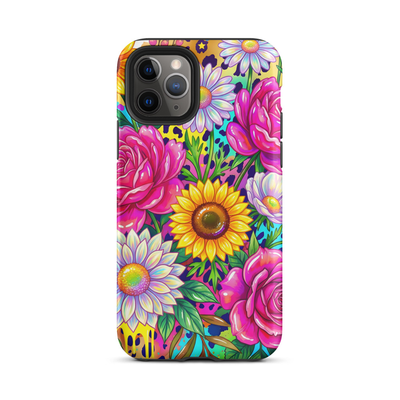 Tough Watercolor Floral Design Case for iPhone®