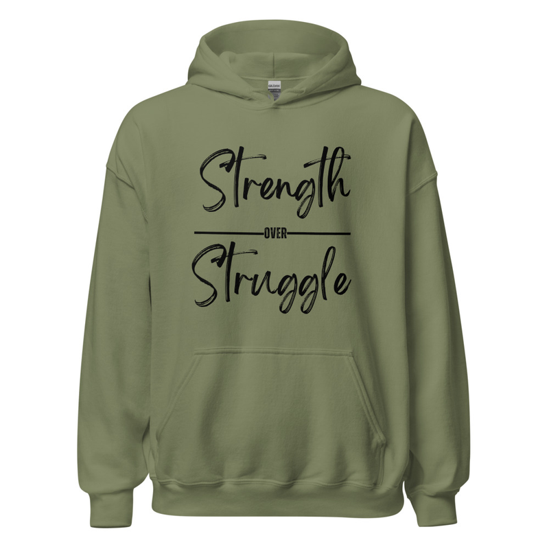 Unisex Strength Over Struggle Hoodie 6 Colors