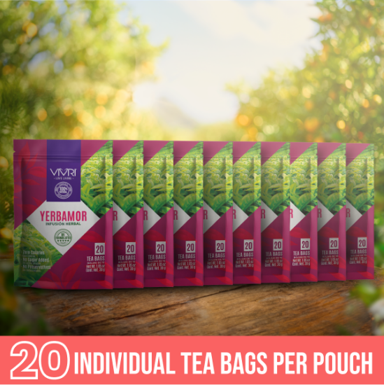 KIT 10 BOLSAS DE TÉ YERBAMOR 20 PORCIONES