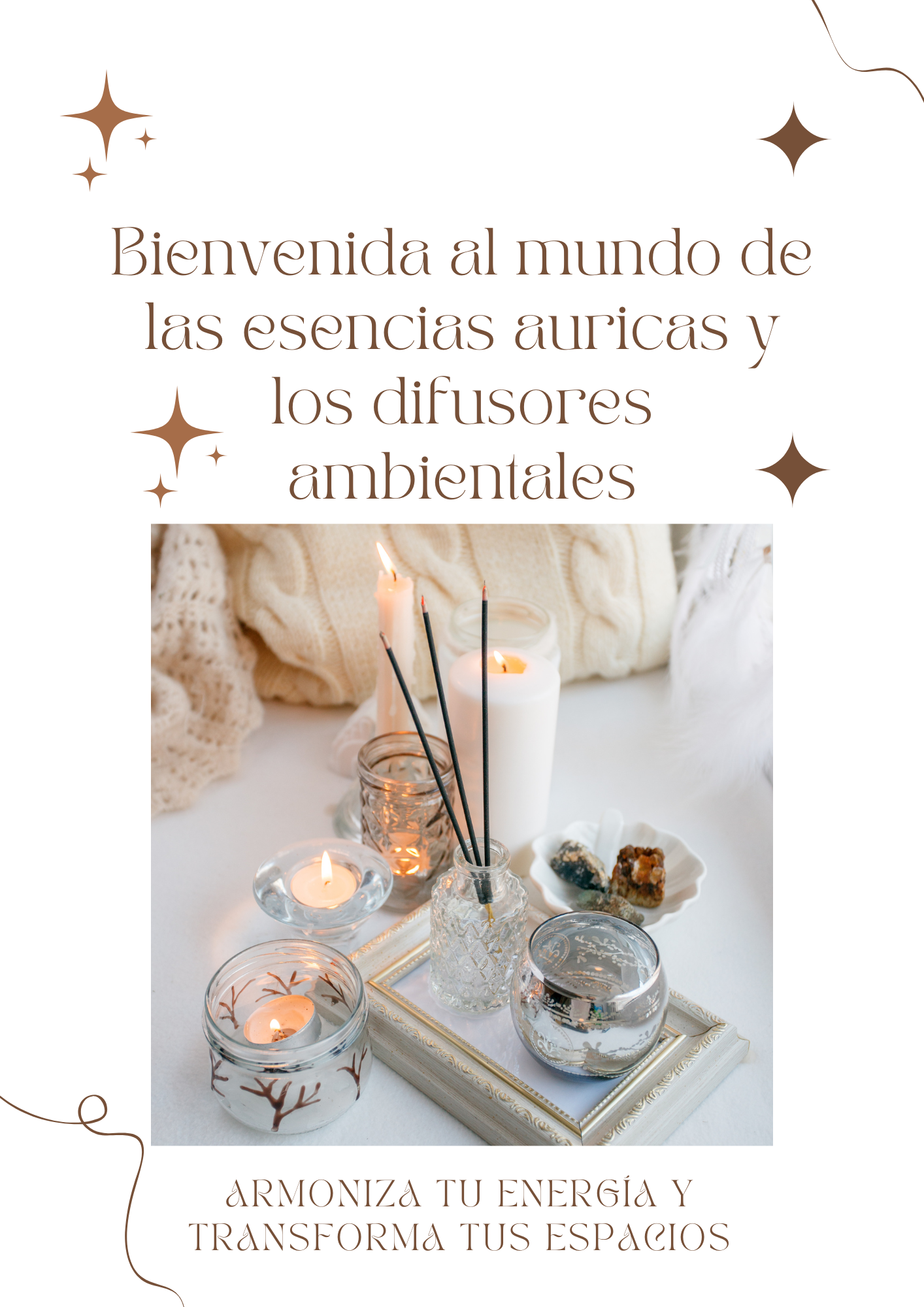Curso-Manual Bienvenida al mundo de las Esencia Áuricas y los Difusores Ambientales + Recetario de Combinación de Esencias Aromáticas + Guía de Aceites Esenciales + Afirmaciones Energéticas
