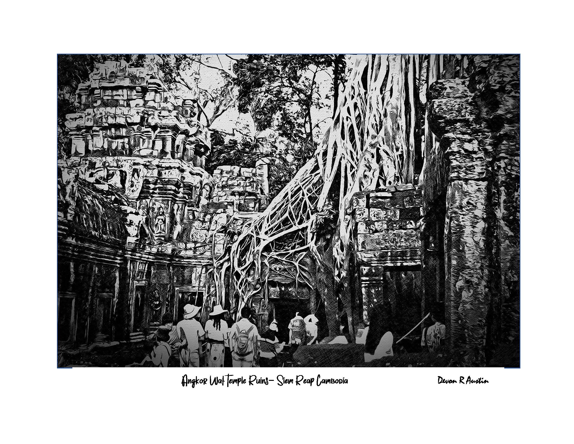 Angkor Wat Temple Ruins 