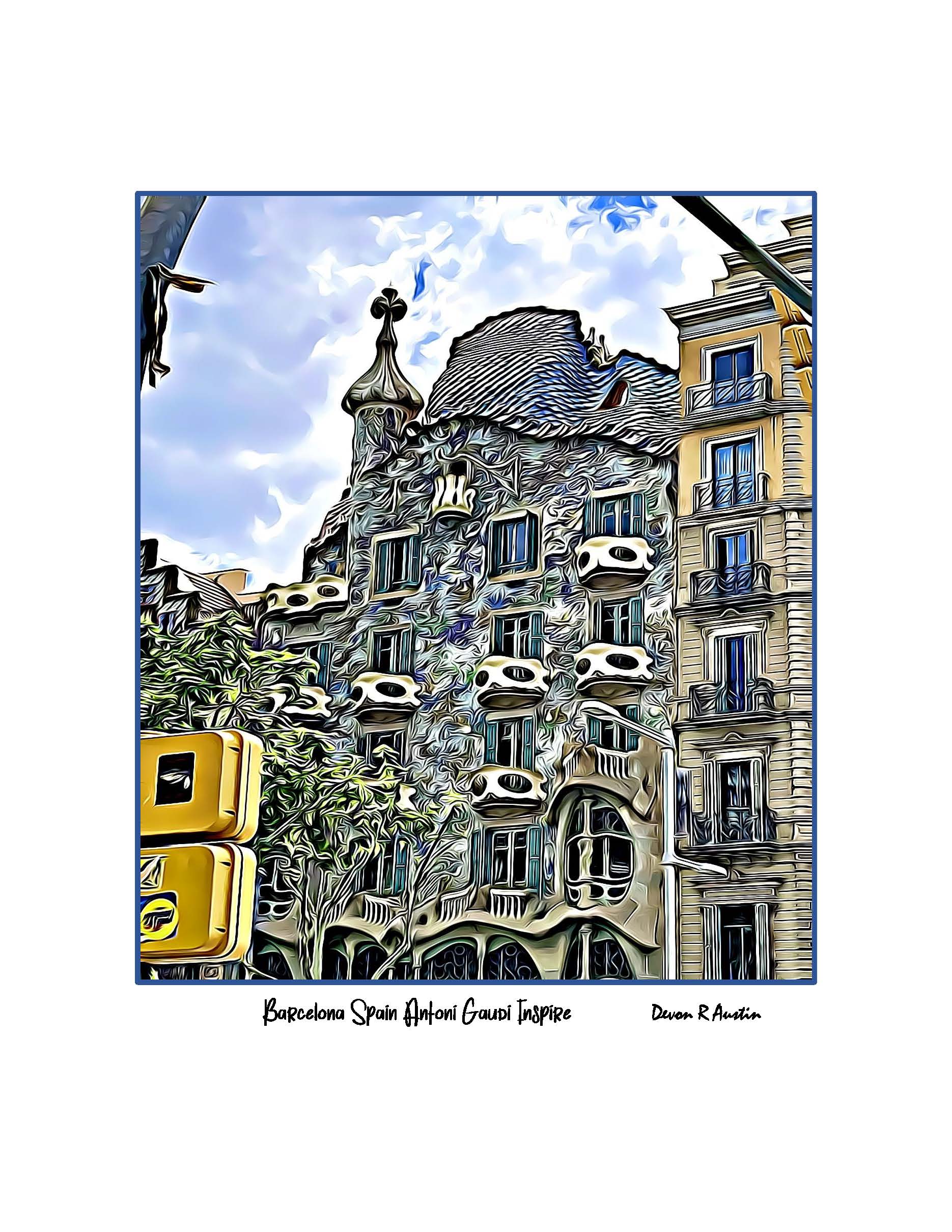 Barcelona Spain Antoni Gaudi Inspired