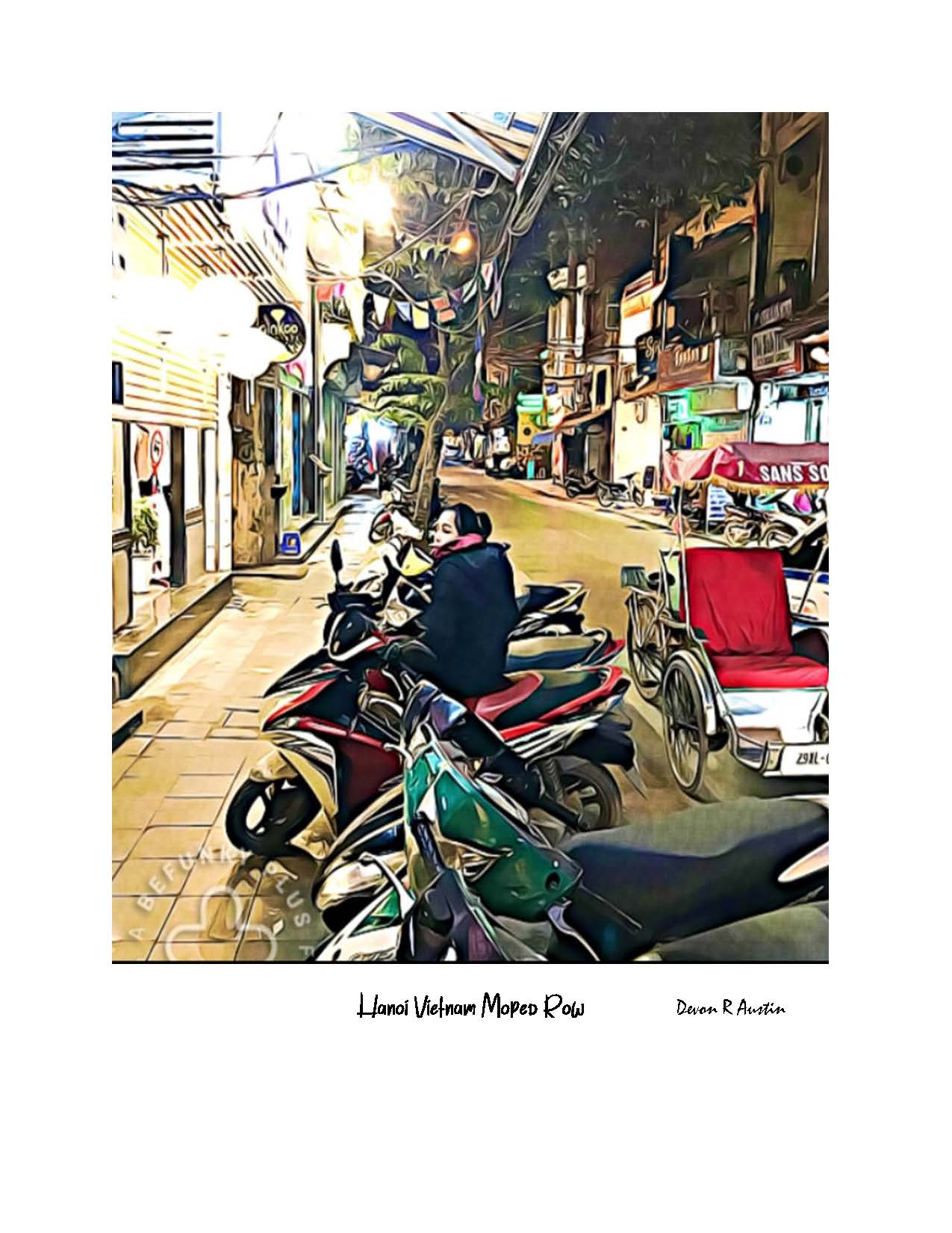  Moped Row Hanoi - Vietnam