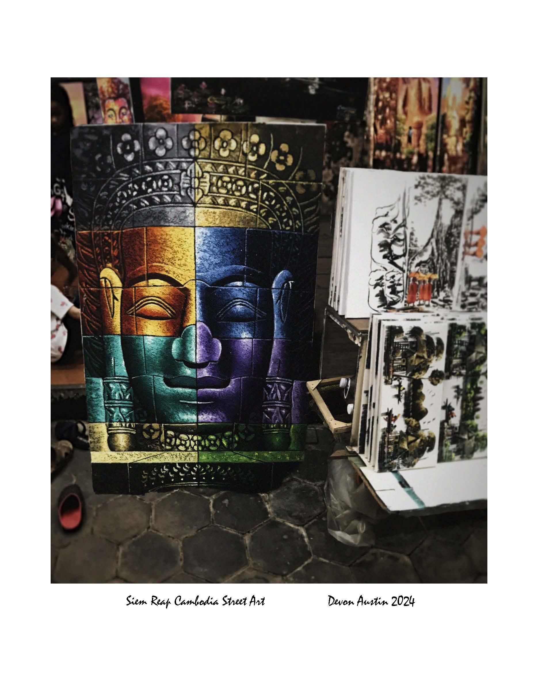 Siem Reap Cambodian Street Art 