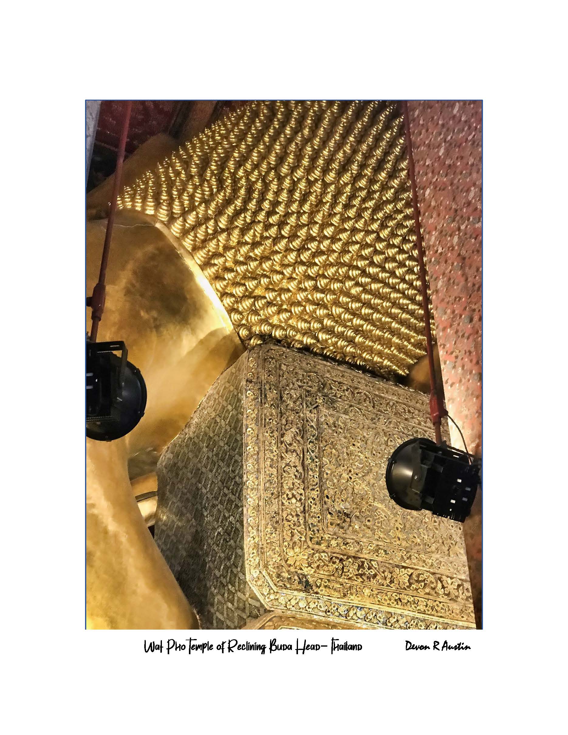 Wat Pho Temple Reclining Buddha Head - Thailand