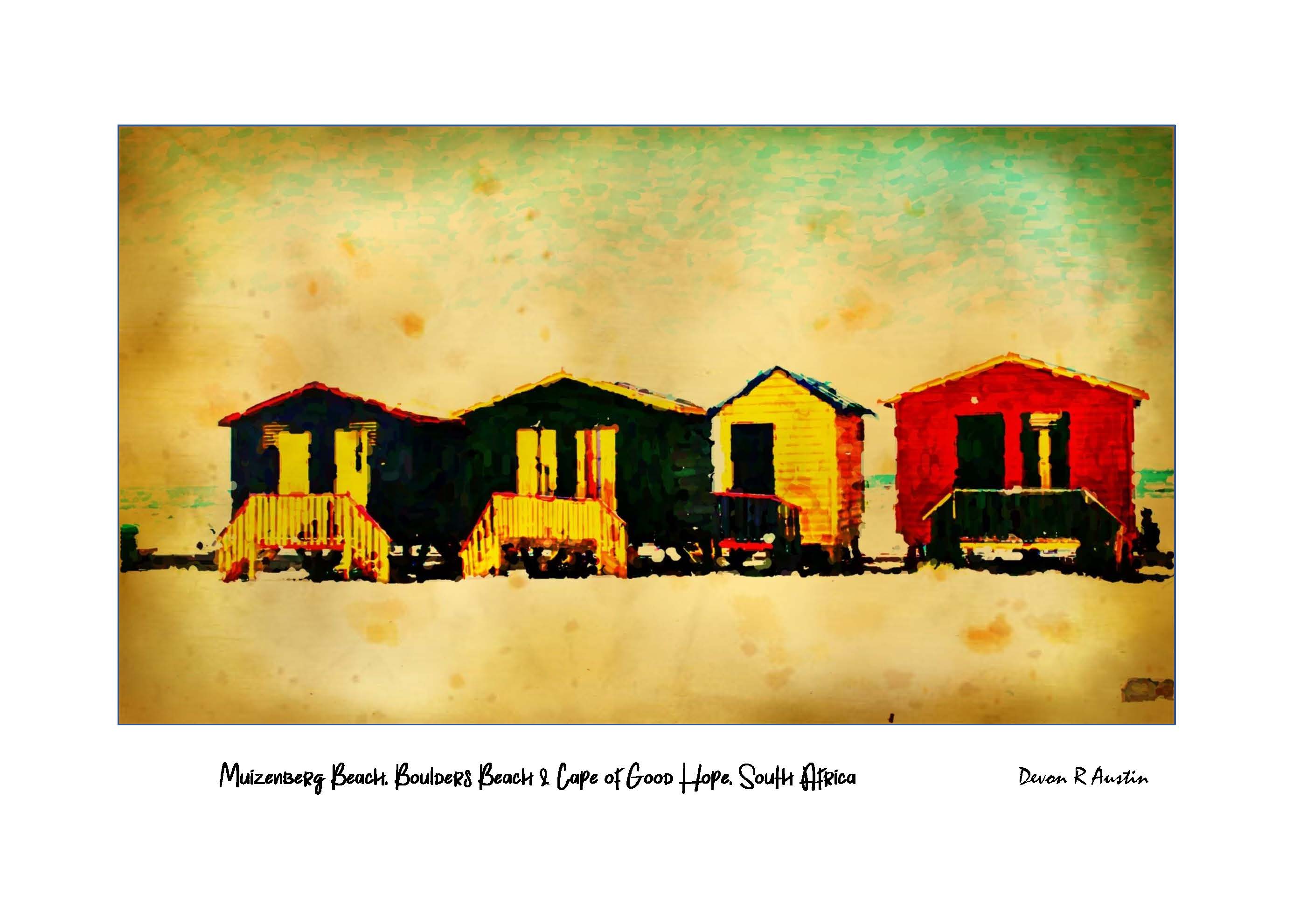 Muizenberg Beach In Cape Town, South Africa