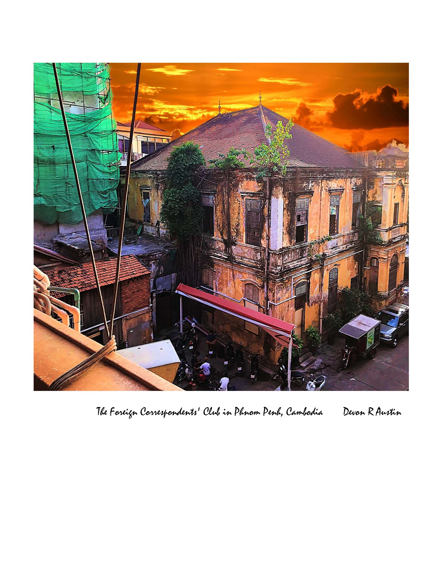 Foreign Correspondent Club Back View Phnom Penh -Cambodia