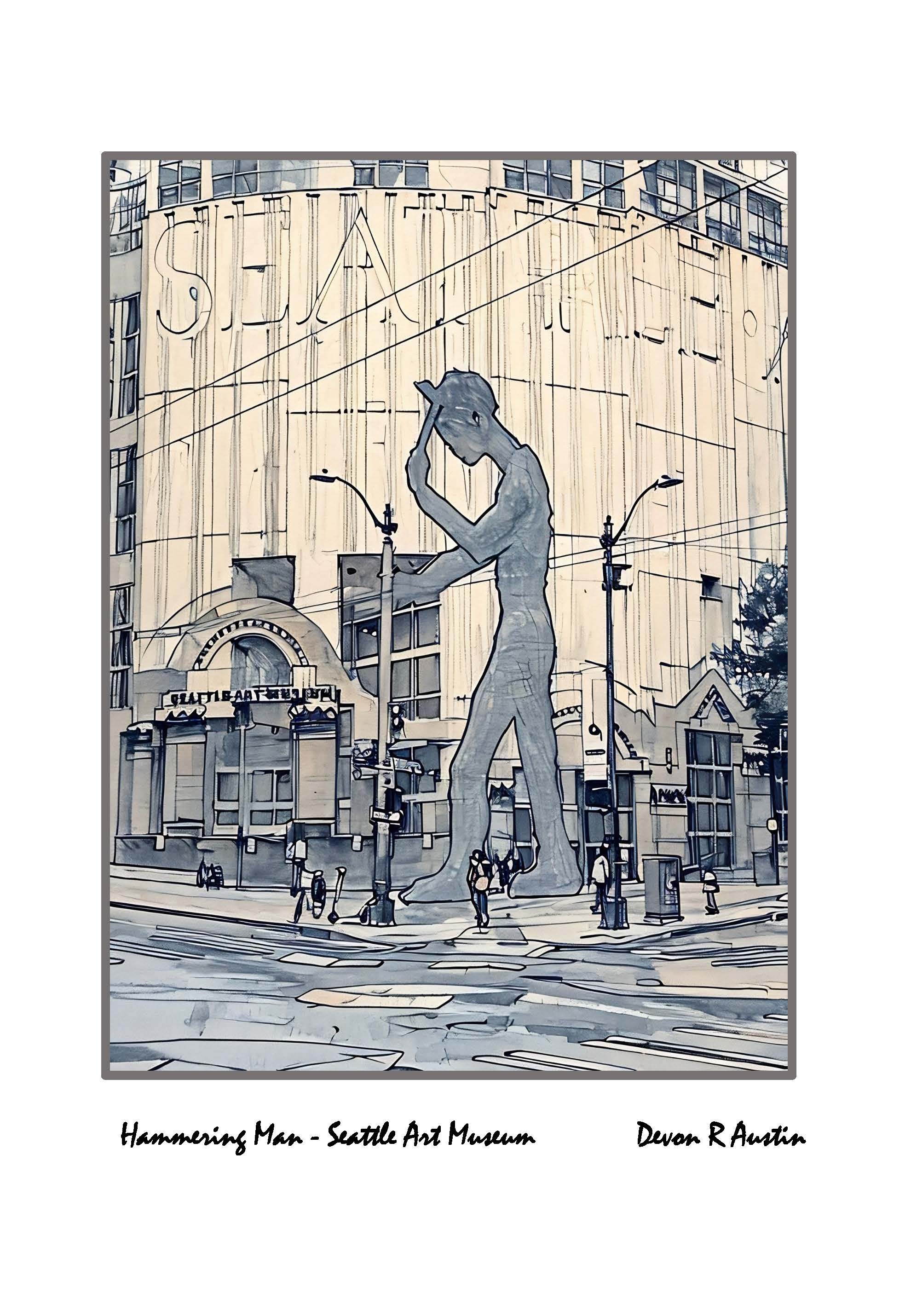Hammering Man - Seattle Art Museum