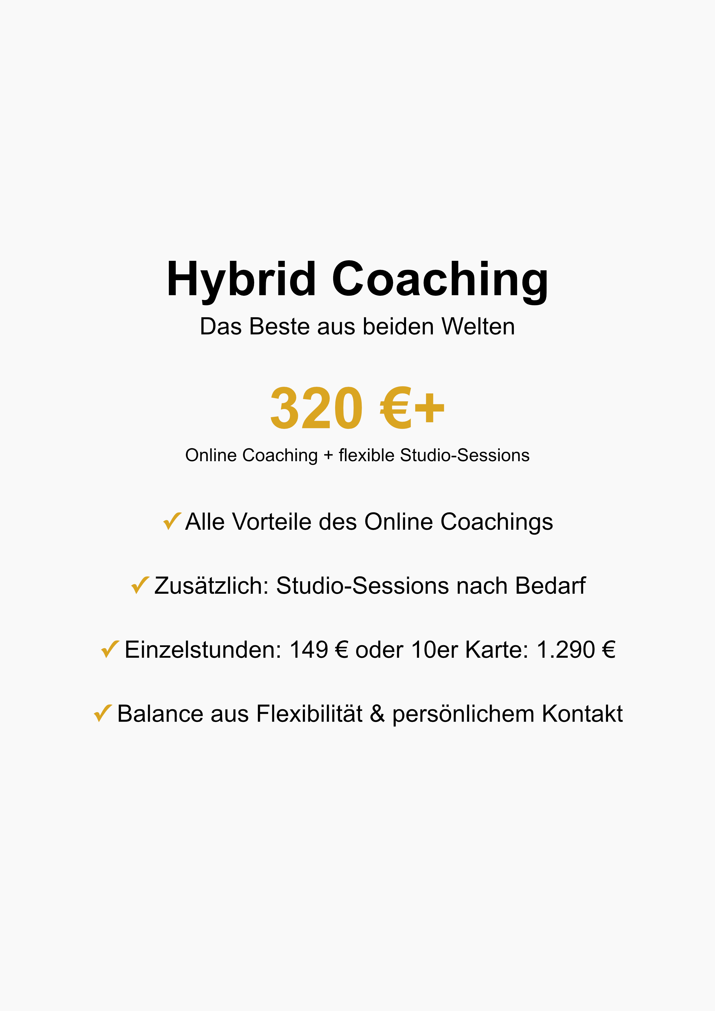 Hybrid Coaching