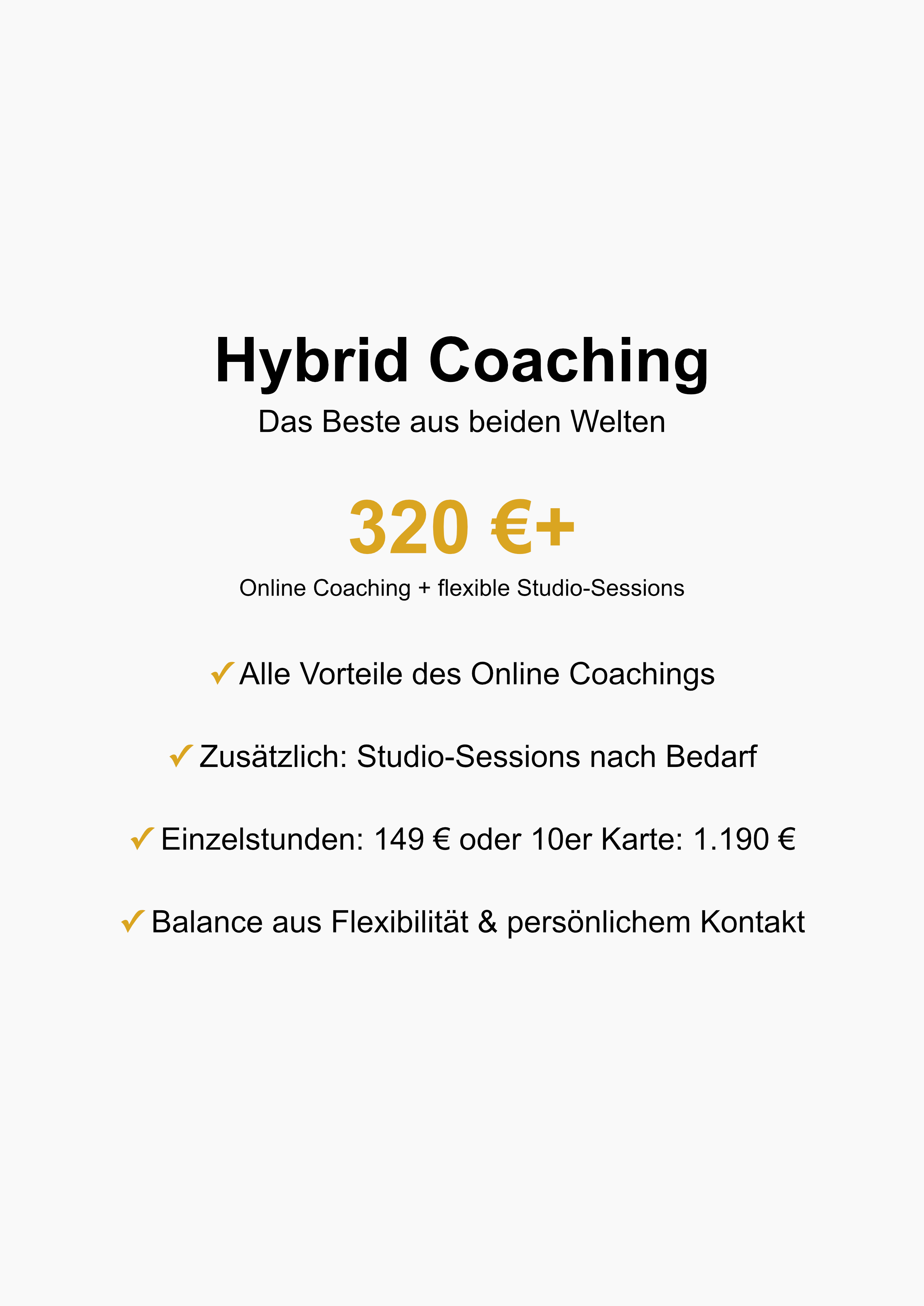 Hybrid Coaching