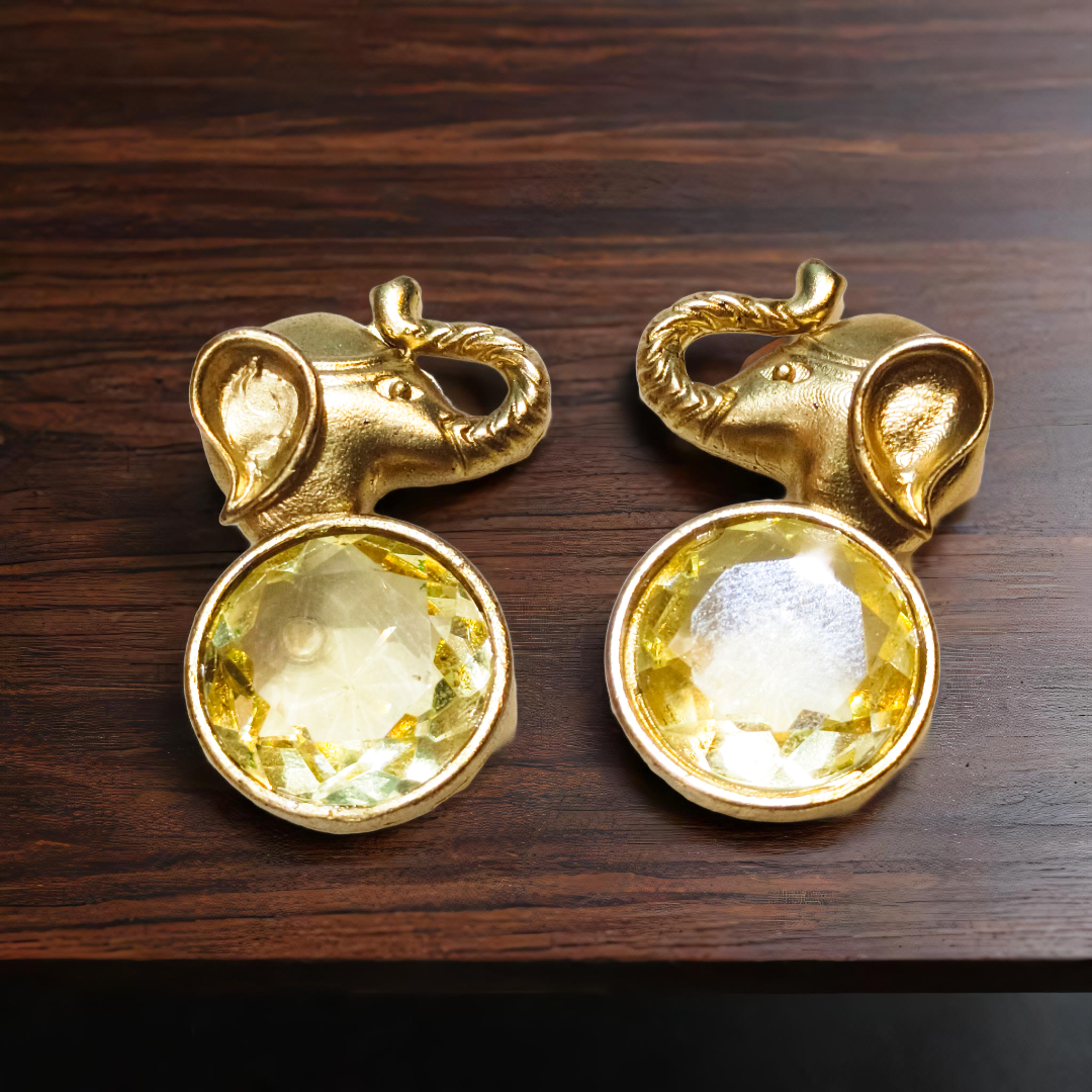 Gold Elephant Magnets