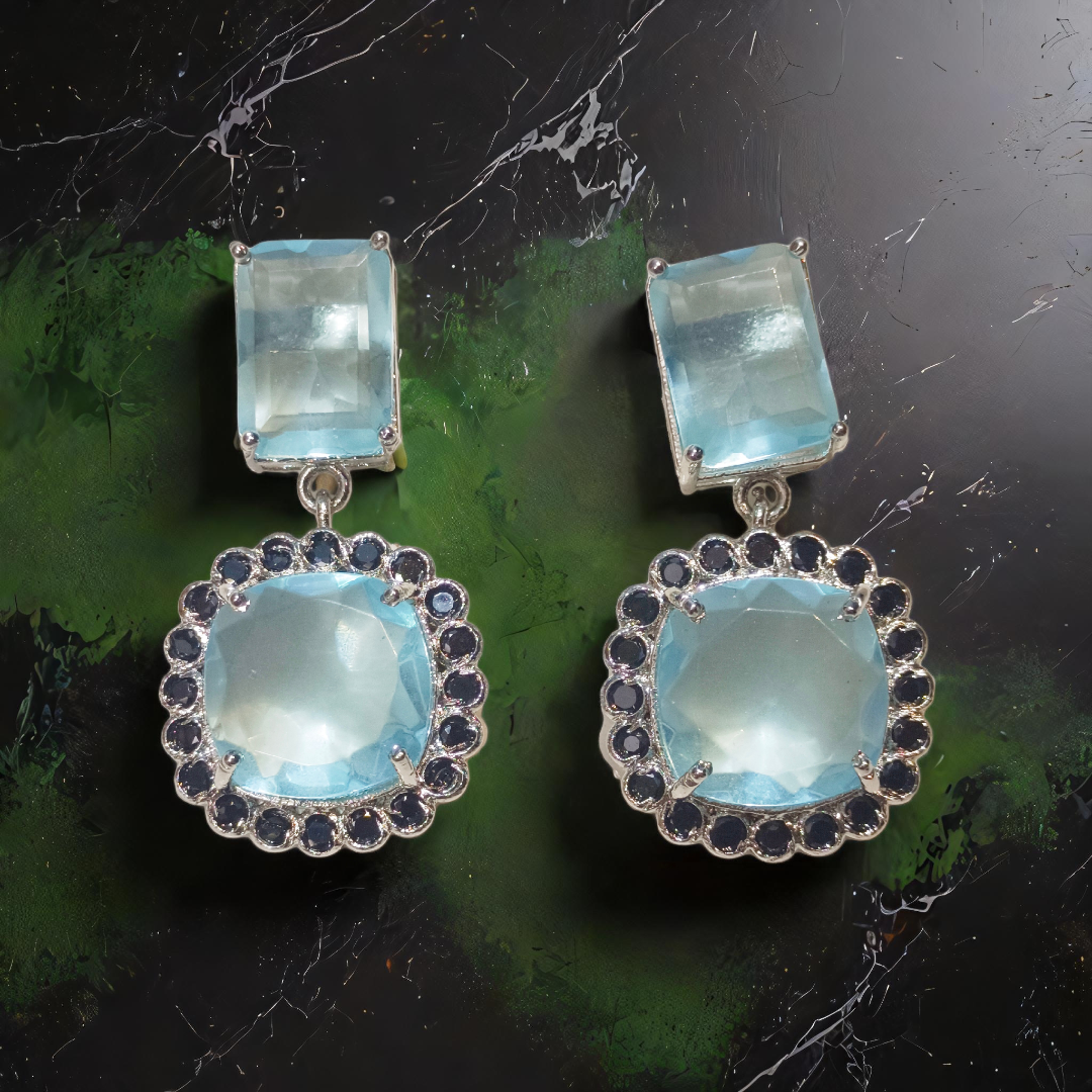 Elegant Aquamarine Earrings