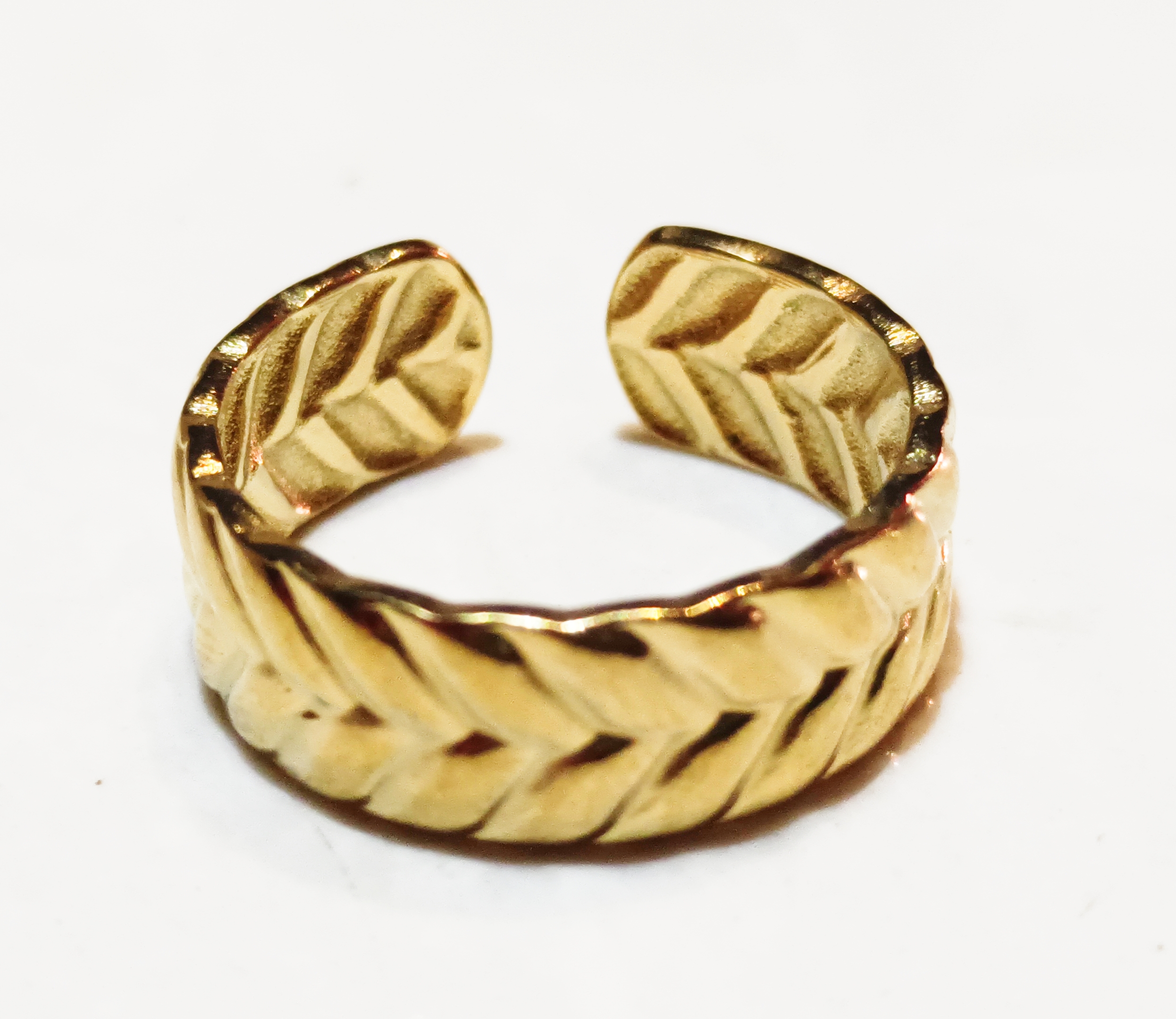 Gold Leaf Design Ring