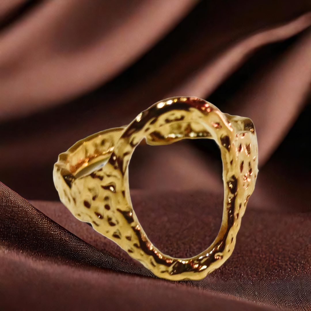 Gold Textured Ring